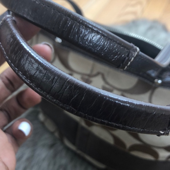 ✨AUTHENTIC COACH BROWN & TAN F13548 TOTE BAG  * - Picture 4 of 8